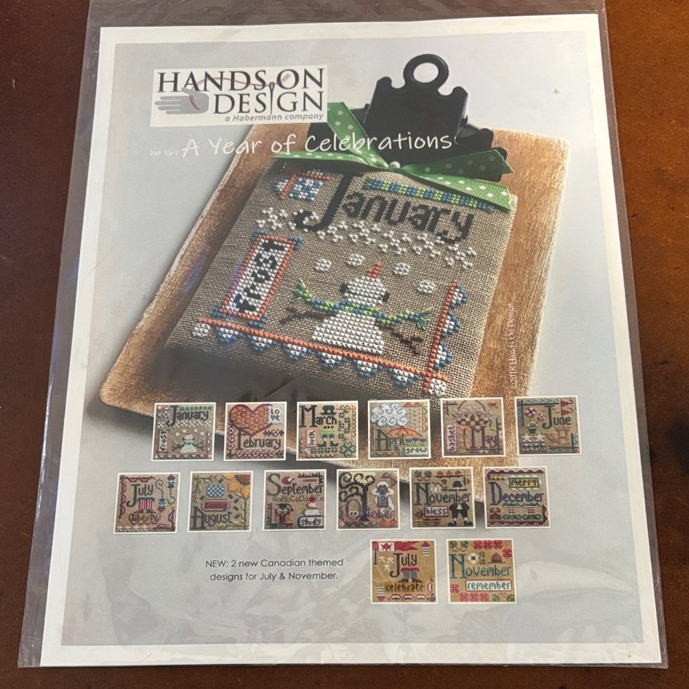 Hands On Design: A Year of Celebrations Cross Stitch Pattern